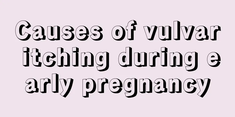 Causes of vulvar itching during early pregnancy