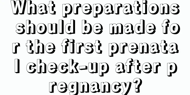 What preparations should be made for the first prenatal check-up after pregnancy?