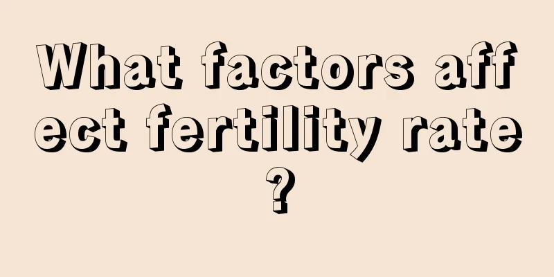 What factors affect fertility rate?