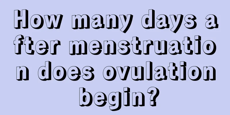 How many days after menstruation does ovulation begin?