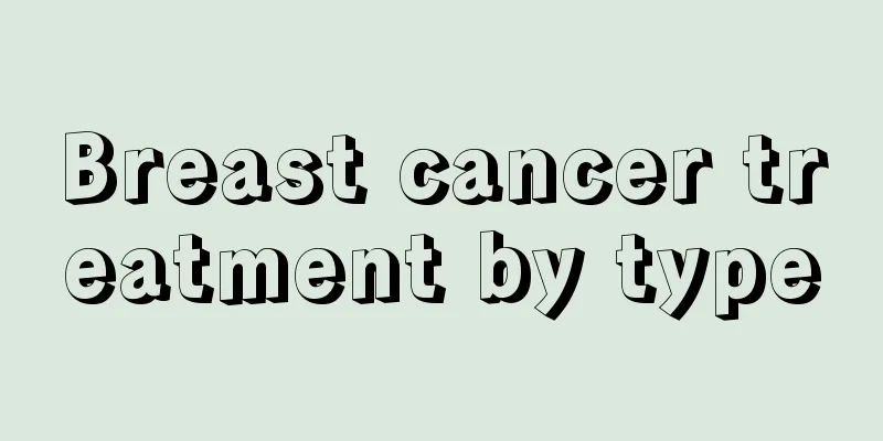 Breast cancer treatment by type