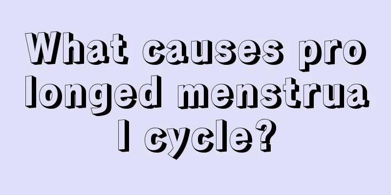 What causes prolonged menstrual cycle?