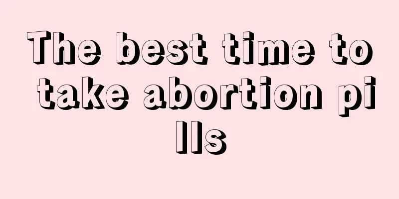 The best time to take abortion pills