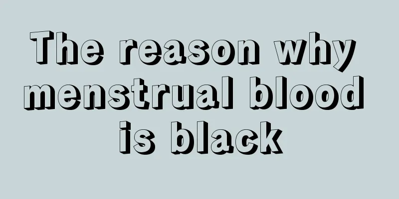 The reason why menstrual blood is black