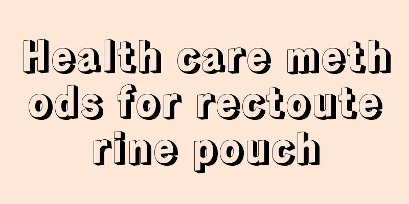 Health care methods for rectouterine pouch