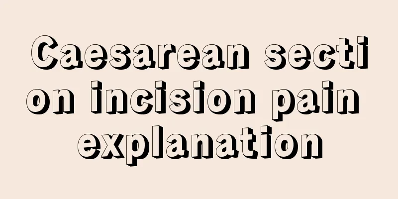 Caesarean section incision pain explanation