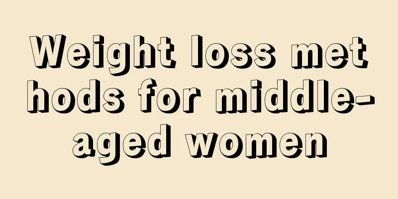 Weight loss methods for middle-aged women