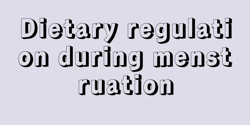 Dietary regulation during menstruation