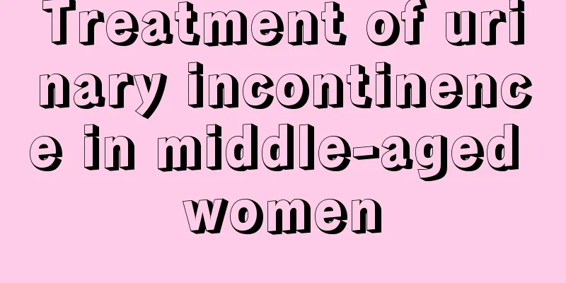 Treatment of urinary incontinence in middle-aged women