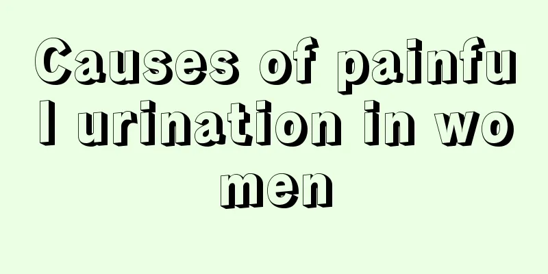 Causes of painful urination in women