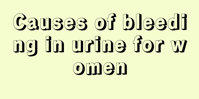 Causes of bleeding in urine for women