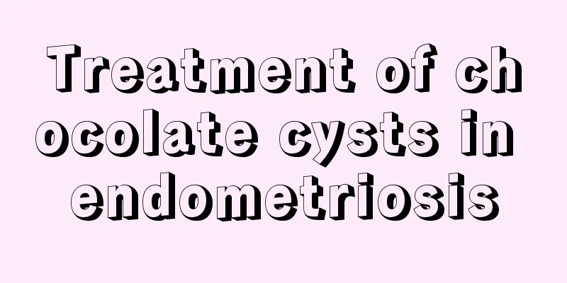 Treatment of chocolate cysts in endometriosis