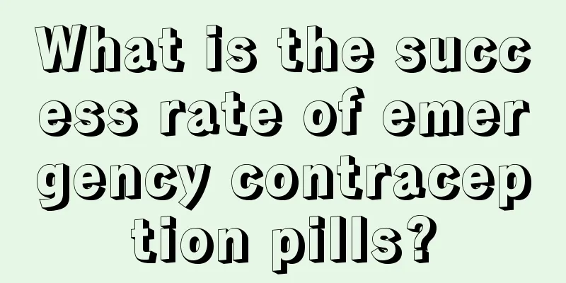 What is the success rate of emergency contraception pills?