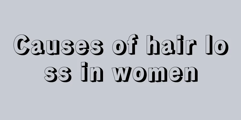 Causes of hair loss in women