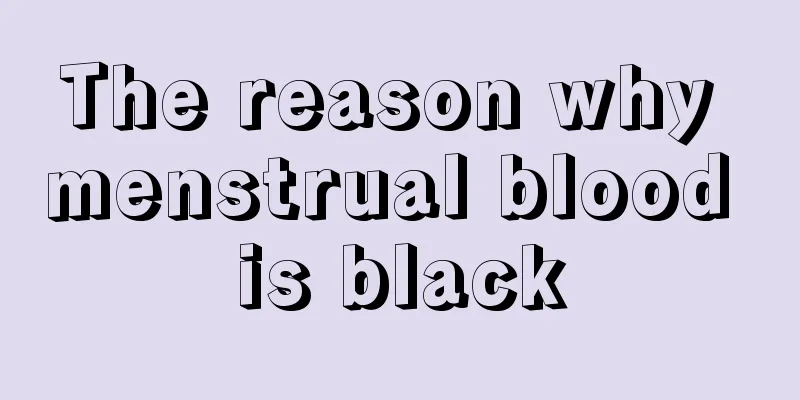 The reason why menstrual blood is black