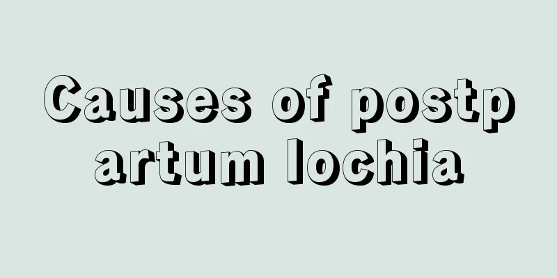 Causes of postpartum lochia