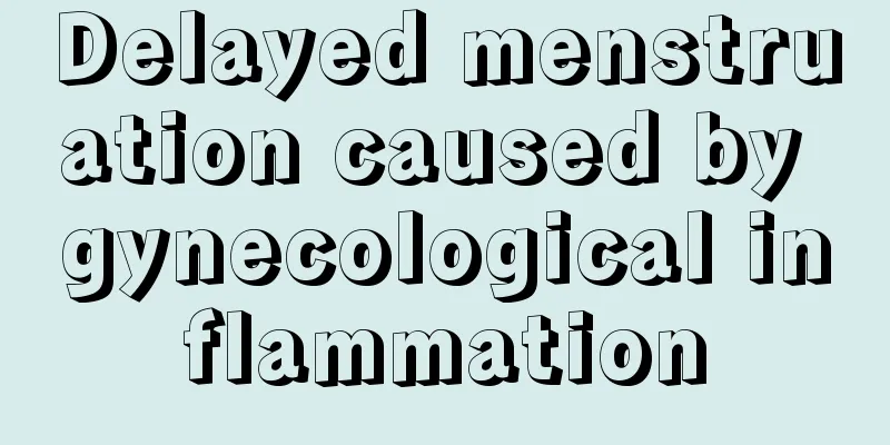 Delayed menstruation caused by gynecological inflammation