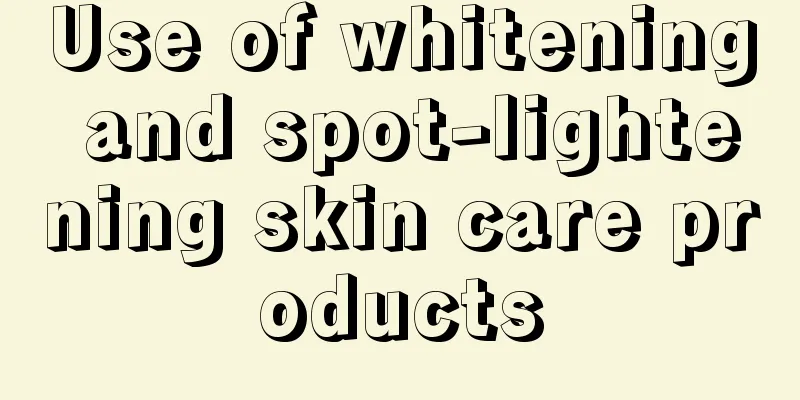 Use of whitening and spot-lightening skin care products