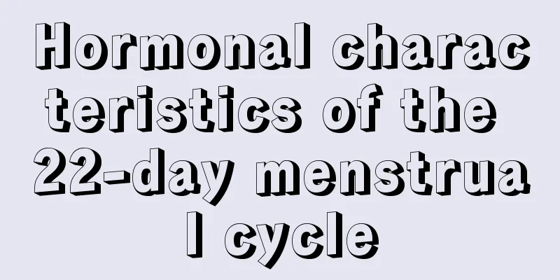 Hormonal characteristics of the 22-day menstrual cycle