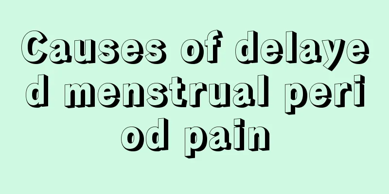 Causes of delayed menstrual period pain