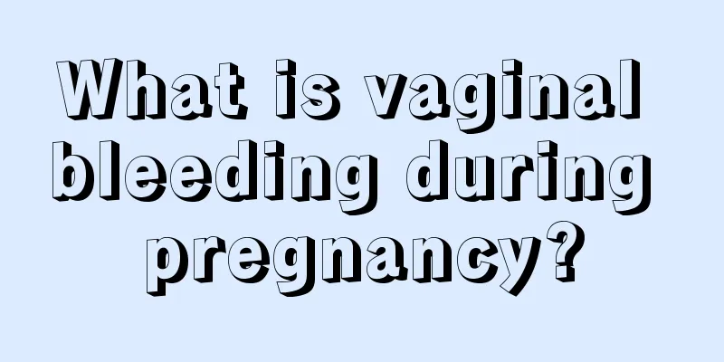 What is vaginal bleeding during pregnancy?