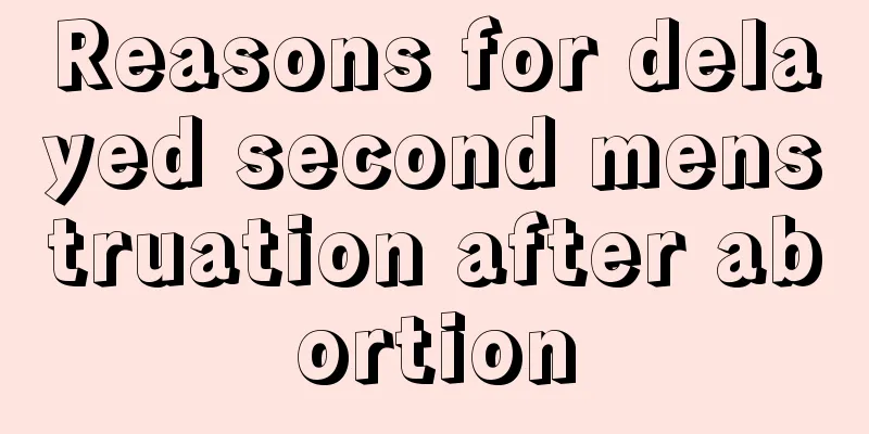 Reasons for delayed second menstruation after abortion