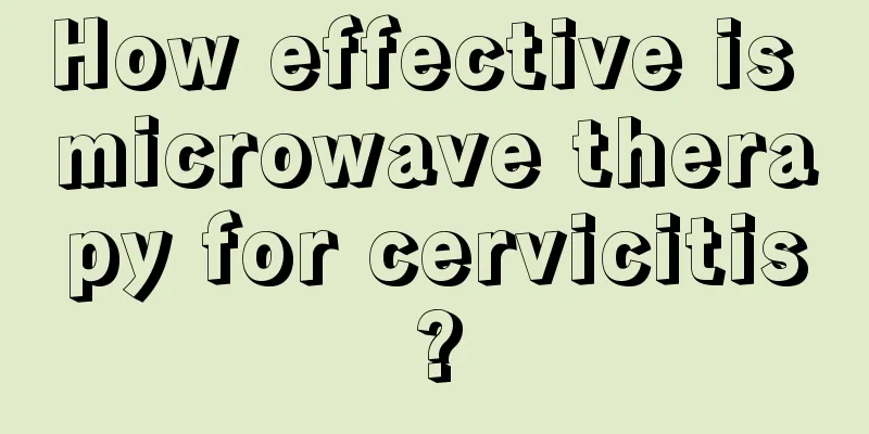 How effective is microwave therapy for cervicitis?