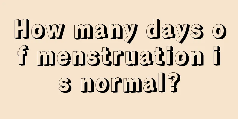 How many days of menstruation is normal?