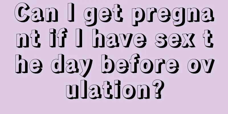 Can I get pregnant if I have sex the day before ovulation?