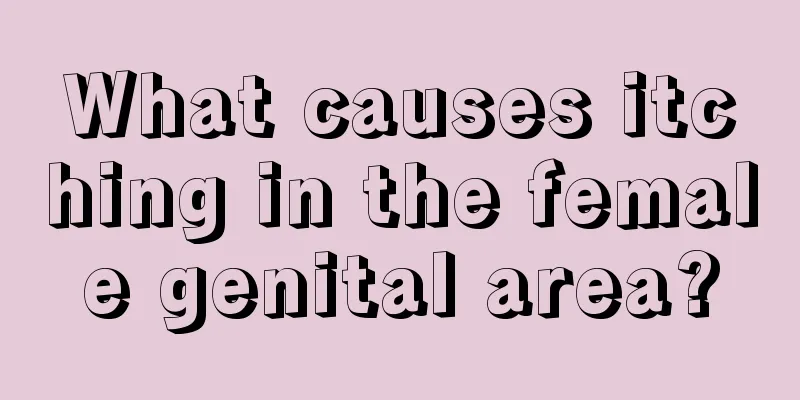 What causes itching in the female genital area?