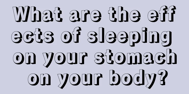 What are the effects of sleeping on your stomach on your body?