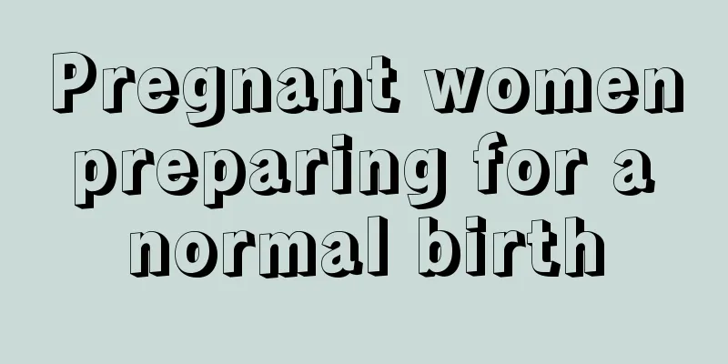 Pregnant women preparing for a normal birth