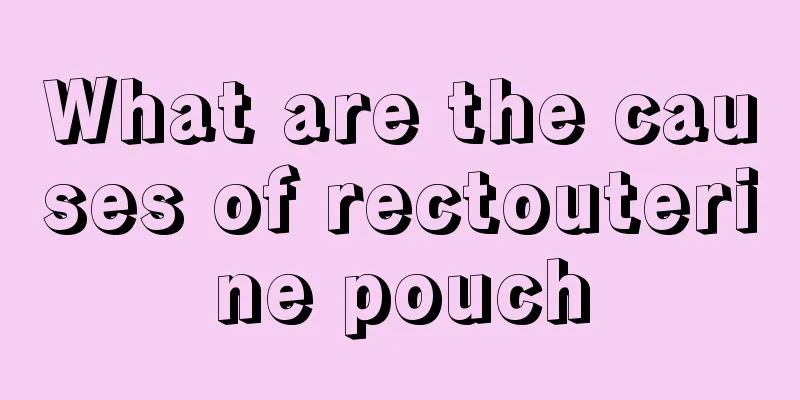 What are the causes of rectouterine pouch