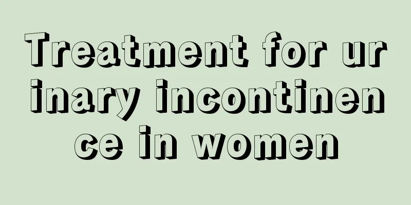 Treatment for urinary incontinence in women