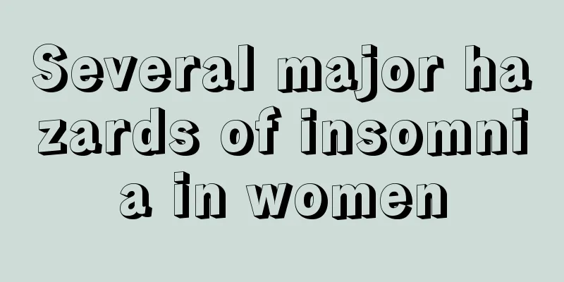 Several major hazards of insomnia in women