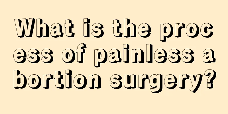 What is the process of painless abortion surgery?