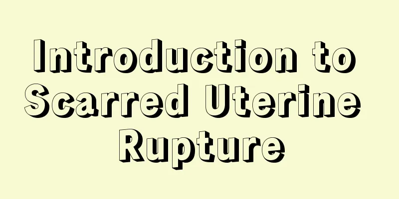 Introduction to Scarred Uterine Rupture