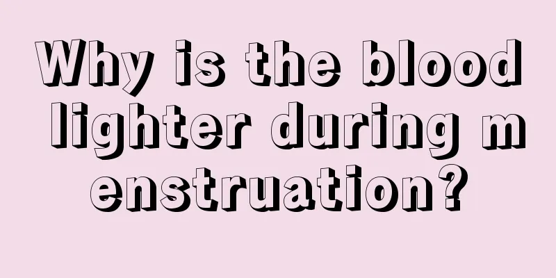 Why is the blood lighter during menstruation?