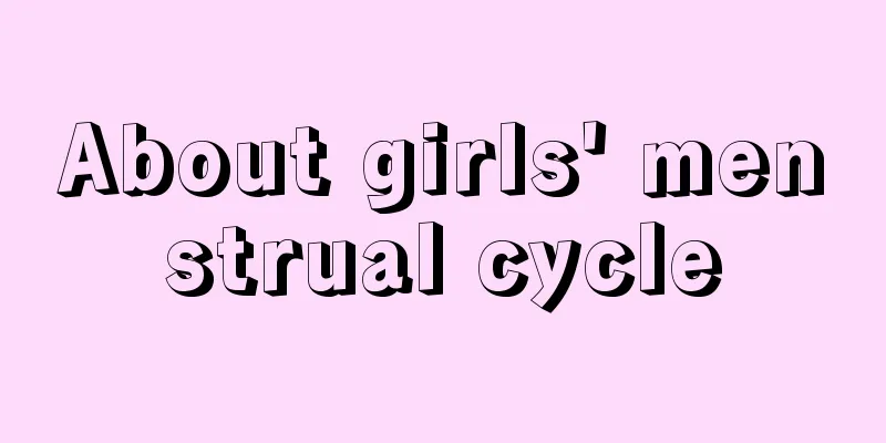 About girls' menstrual cycle