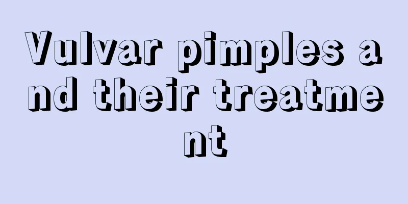 Vulvar pimples and their treatment