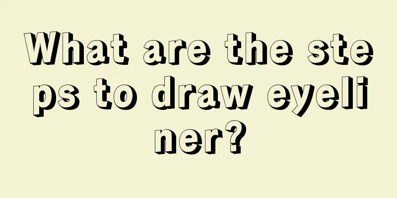 What are the steps to draw eyeliner?