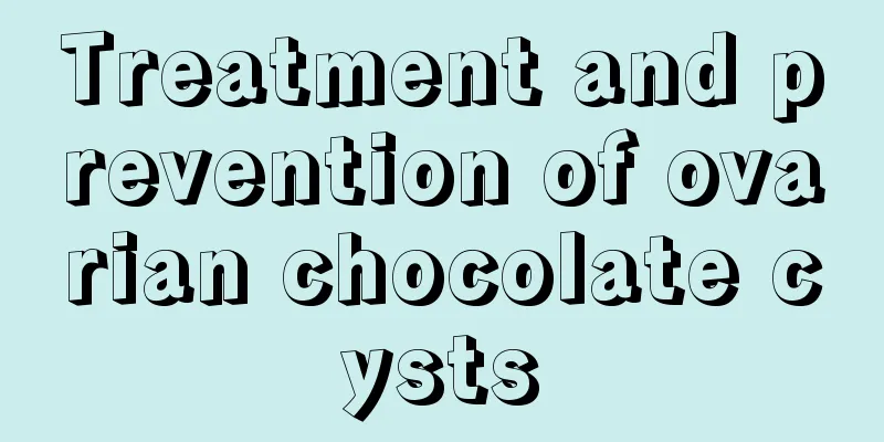 Treatment and prevention of ovarian chocolate cysts