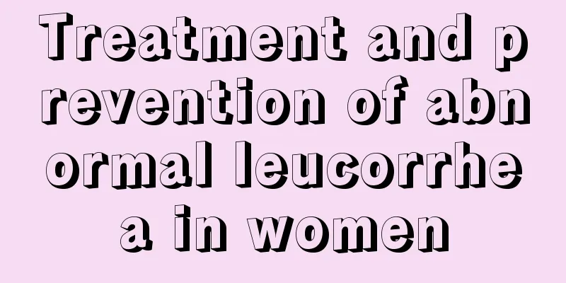 Treatment and prevention of abnormal leucorrhea in women