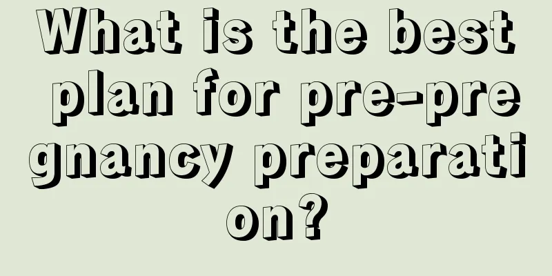 What is the best plan for pre-pregnancy preparation?