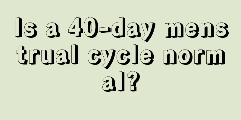 Is a 40-day menstrual cycle normal?