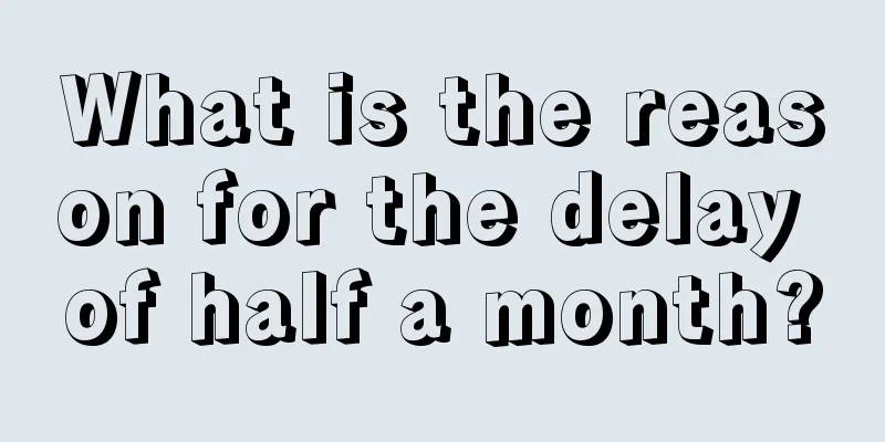 What is the reason for the delay of half a month?