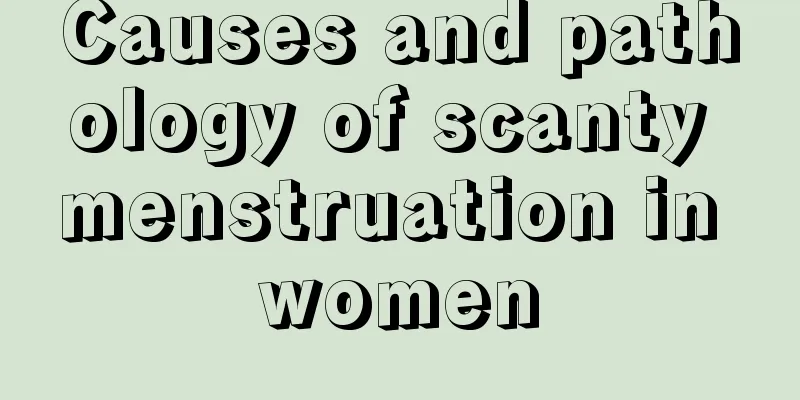 Causes and pathology of scanty menstruation in women