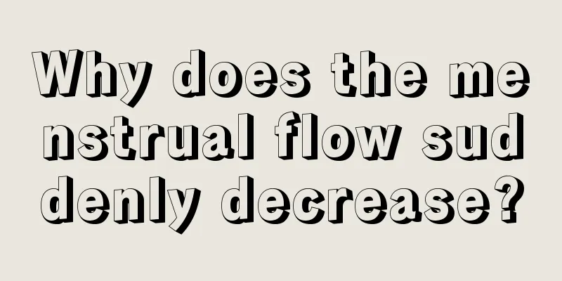 Why does the menstrual flow suddenly decrease?