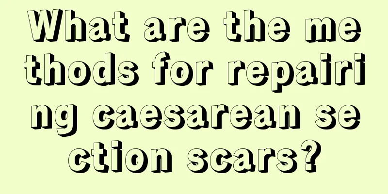 What are the methods for repairing caesarean section scars?