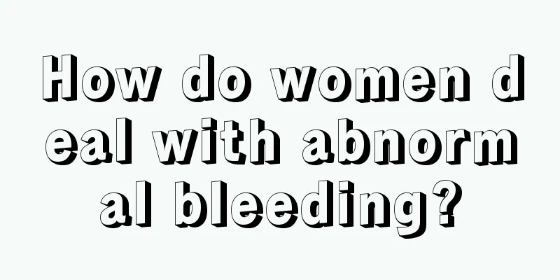 How do women deal with abnormal bleeding?